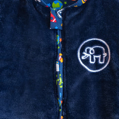 Saquito de dormir 2 en 1 reversible de flanel con interior algodón - Sin pies