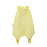 Saquito de dormir de verano con tela de algodón de camiseta - Con pies