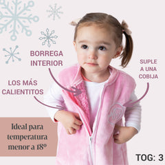 Saquito de dormir de invierno flanel con interior de borrega - Con pies