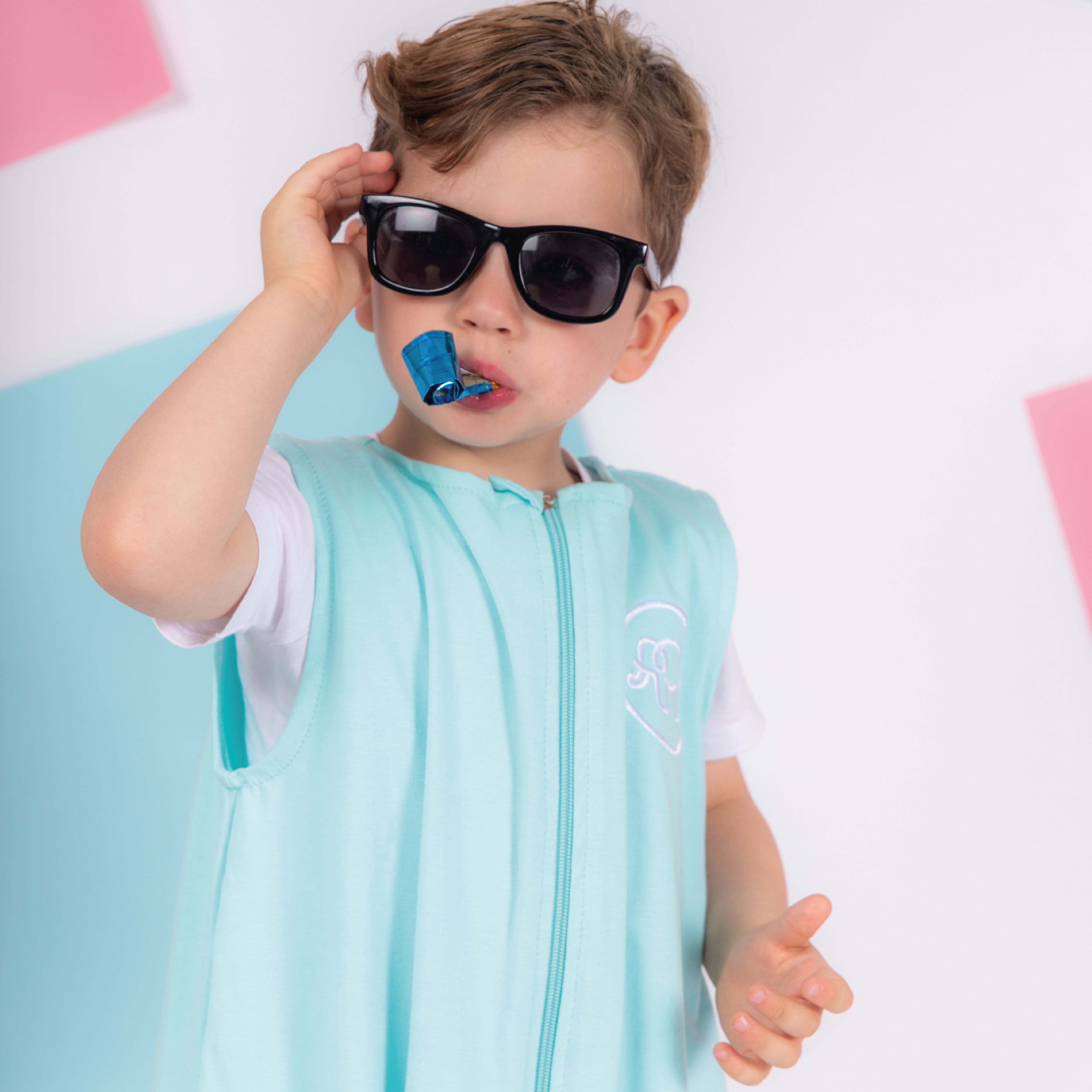 Saquito de dormir de verano con tela de algodón de camiseta - Sin pies