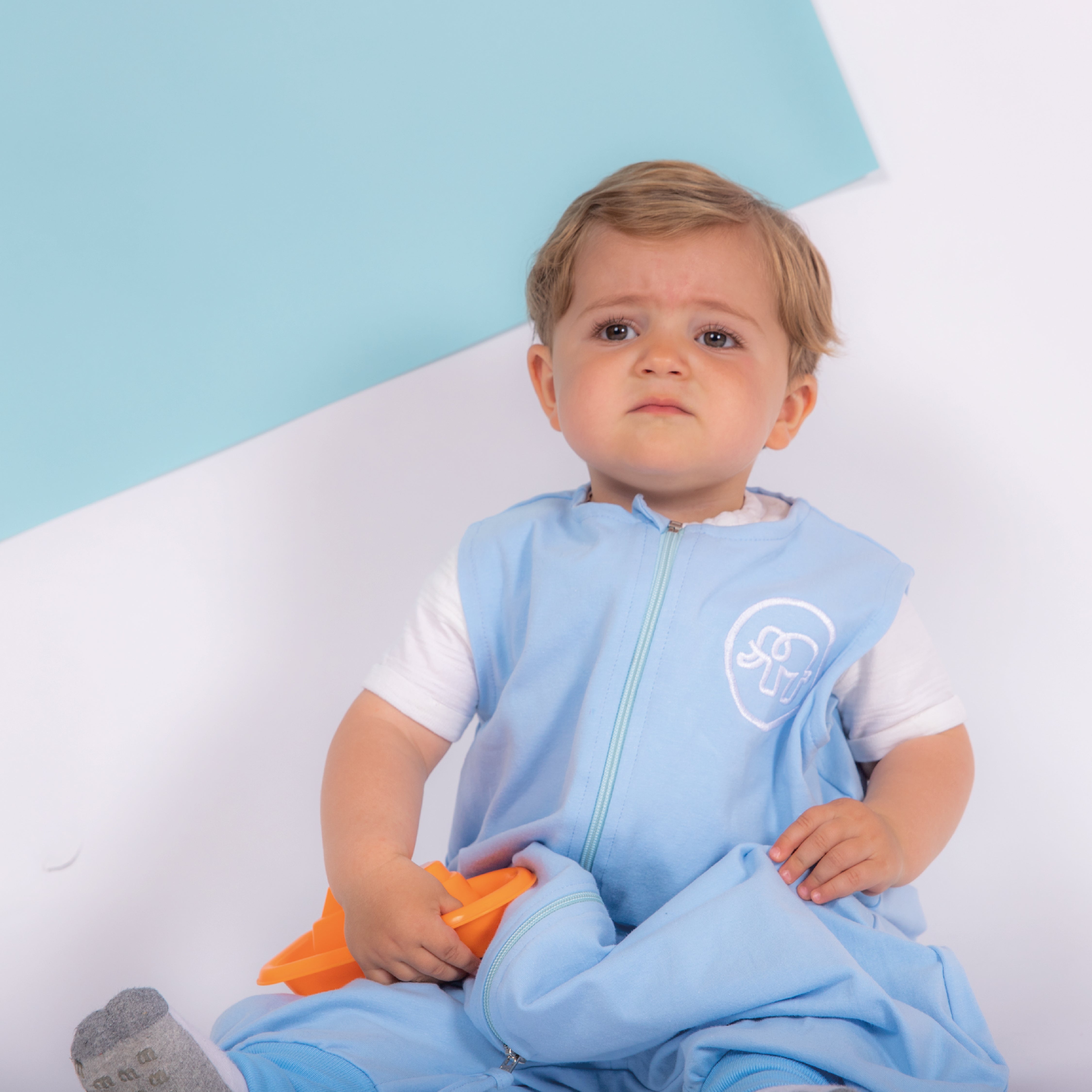 Saquito de dormir de verano con tela de algodón de camiseta - Sin pies