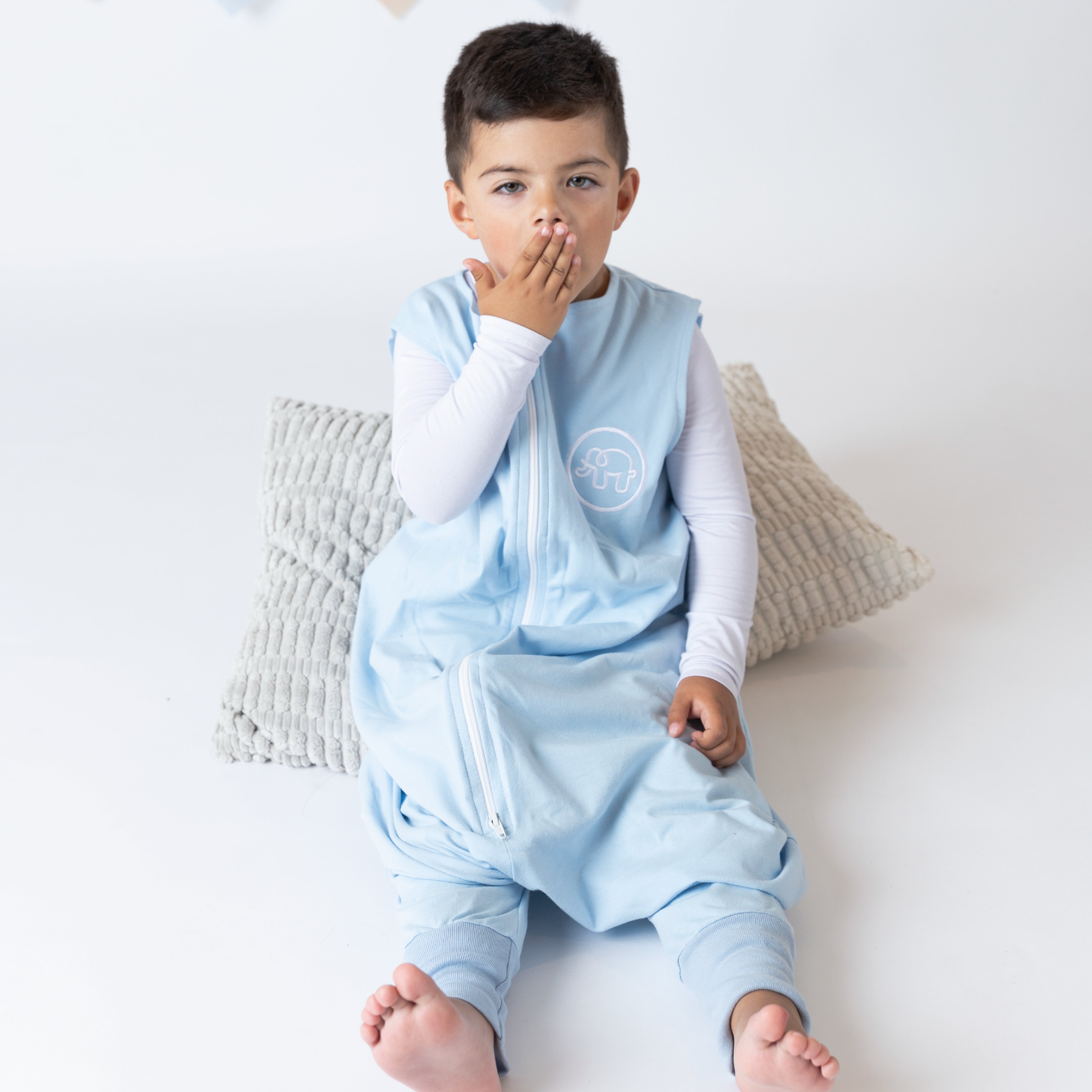 Saquito de dormir de verano con tela de algodón de camiseta - Sin pies