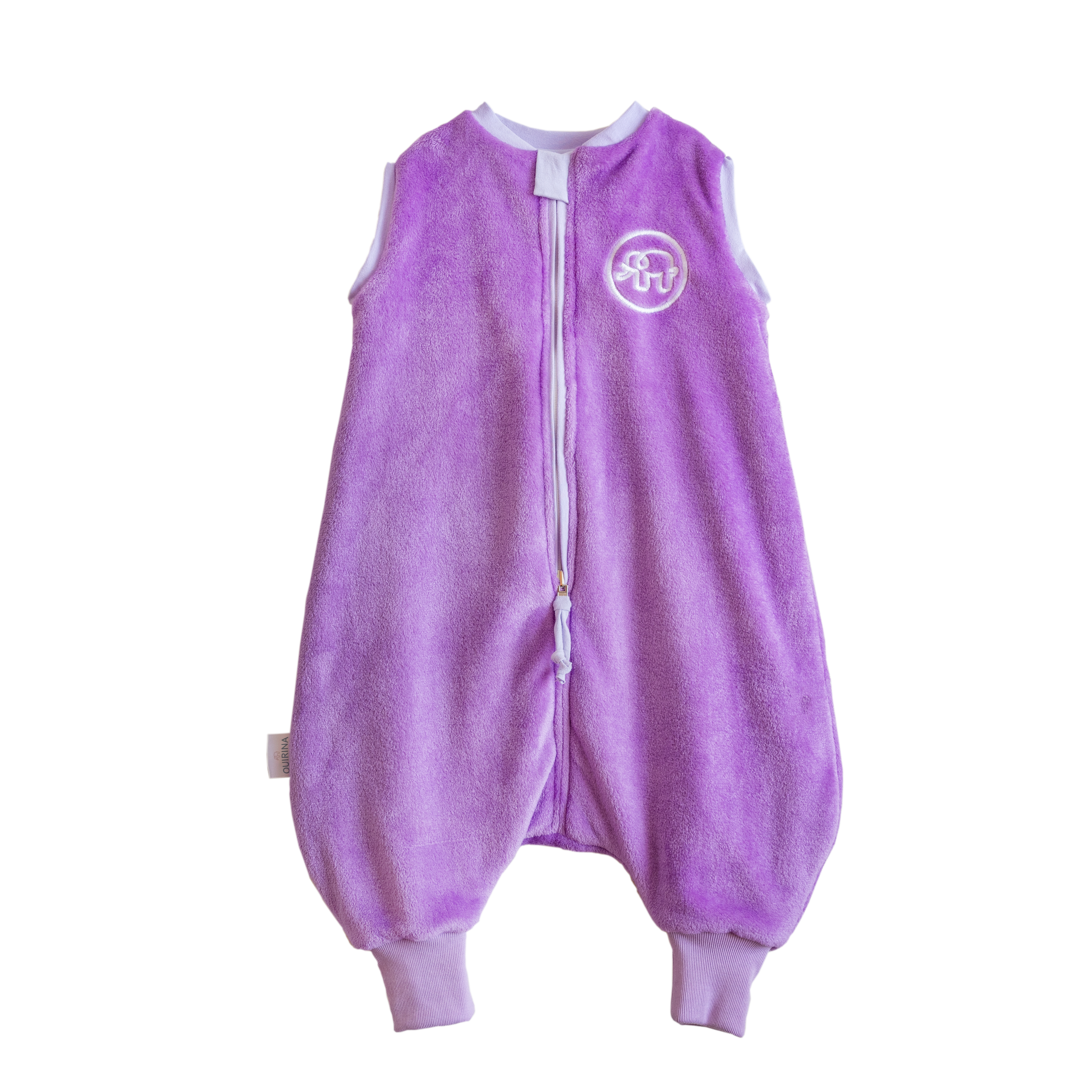 Saquito de dormir reversible de flannel con salida de pies