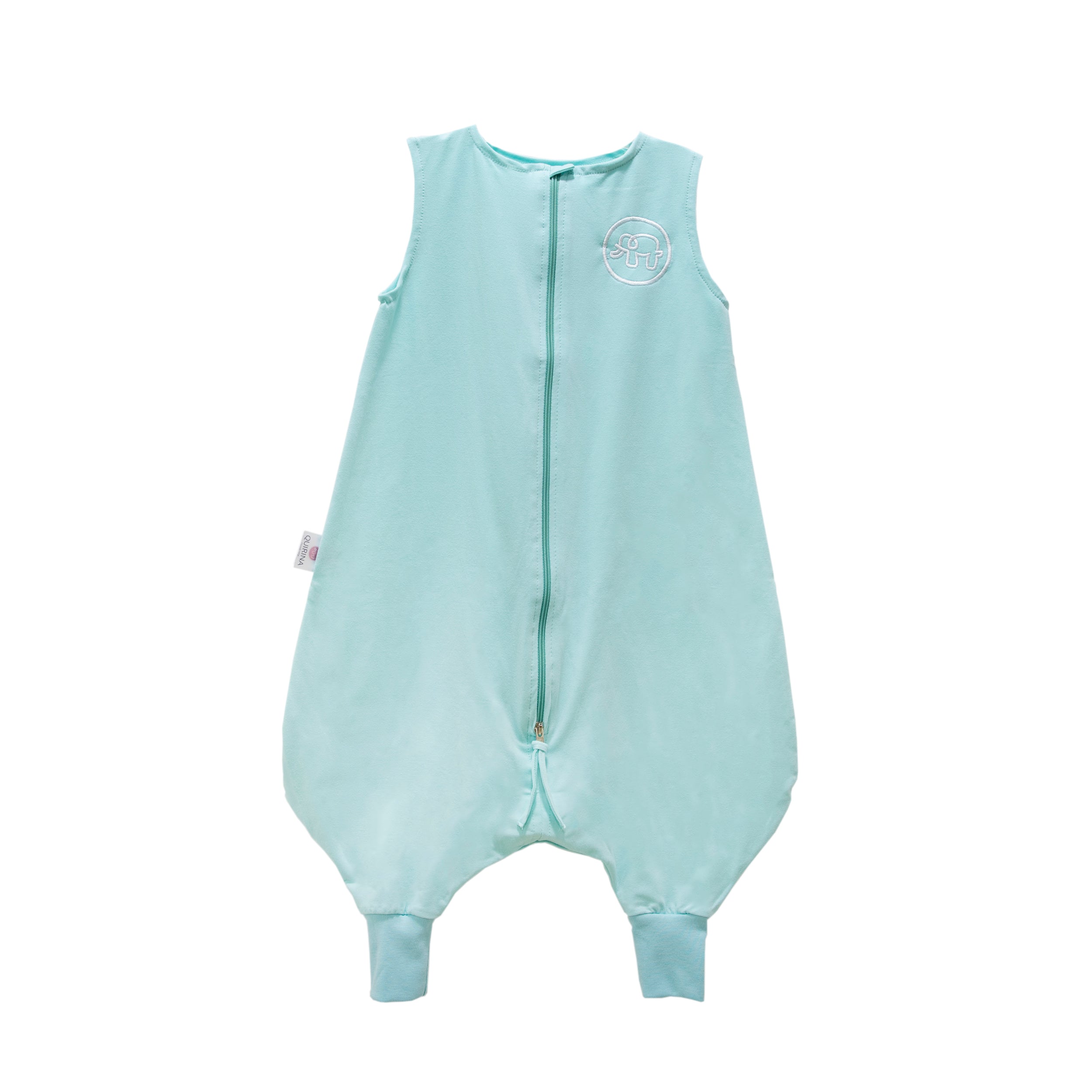 Saquito de dormir de verano con tela de algodón de camiseta - Con pies