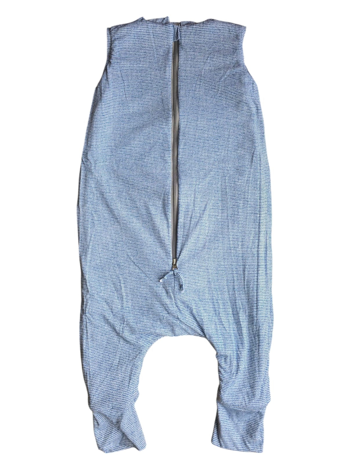 Saquito de dormir reversible de flannel con salida de pies