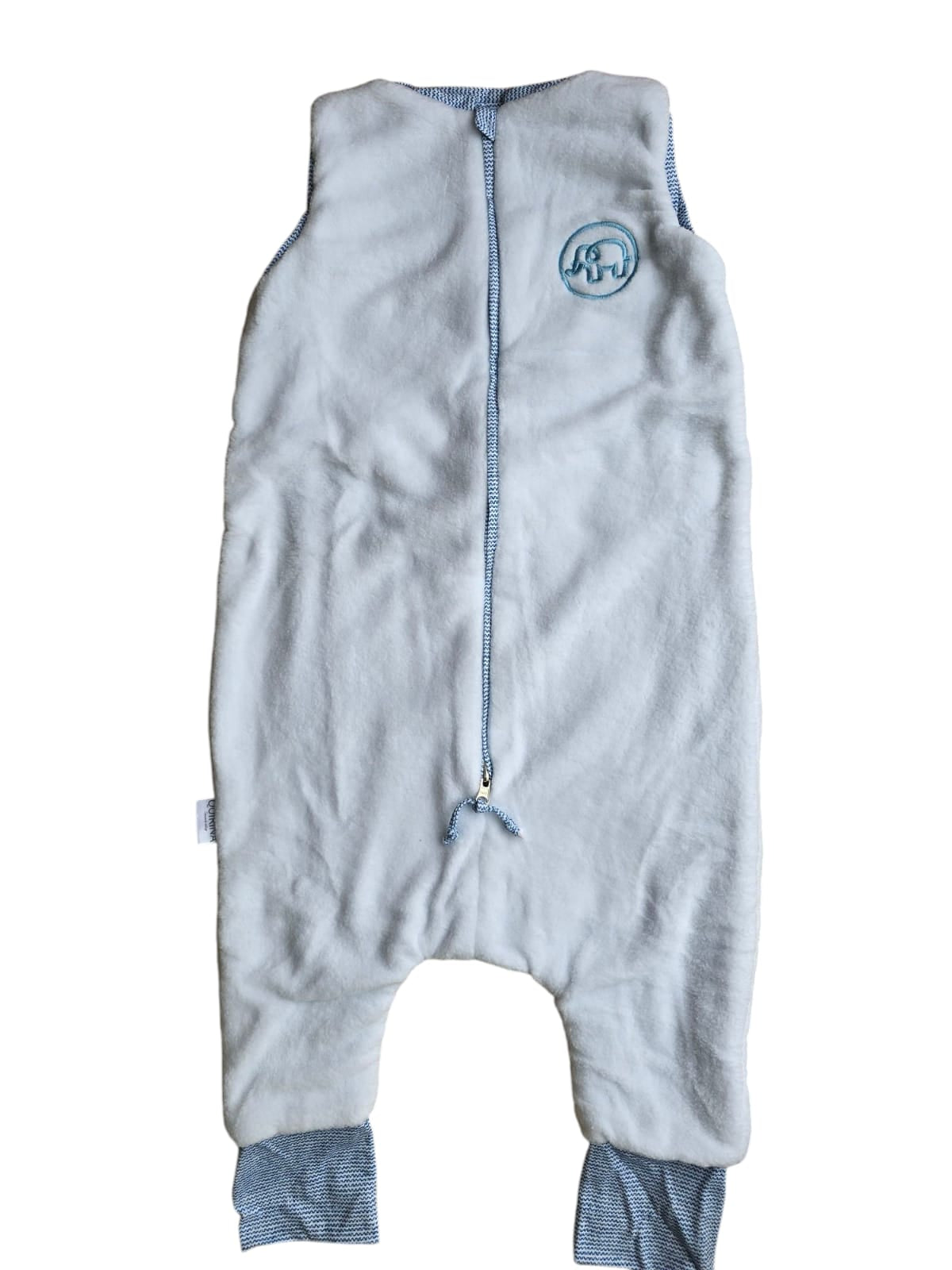Saquito de dormir reversible de flannel con salida de pies