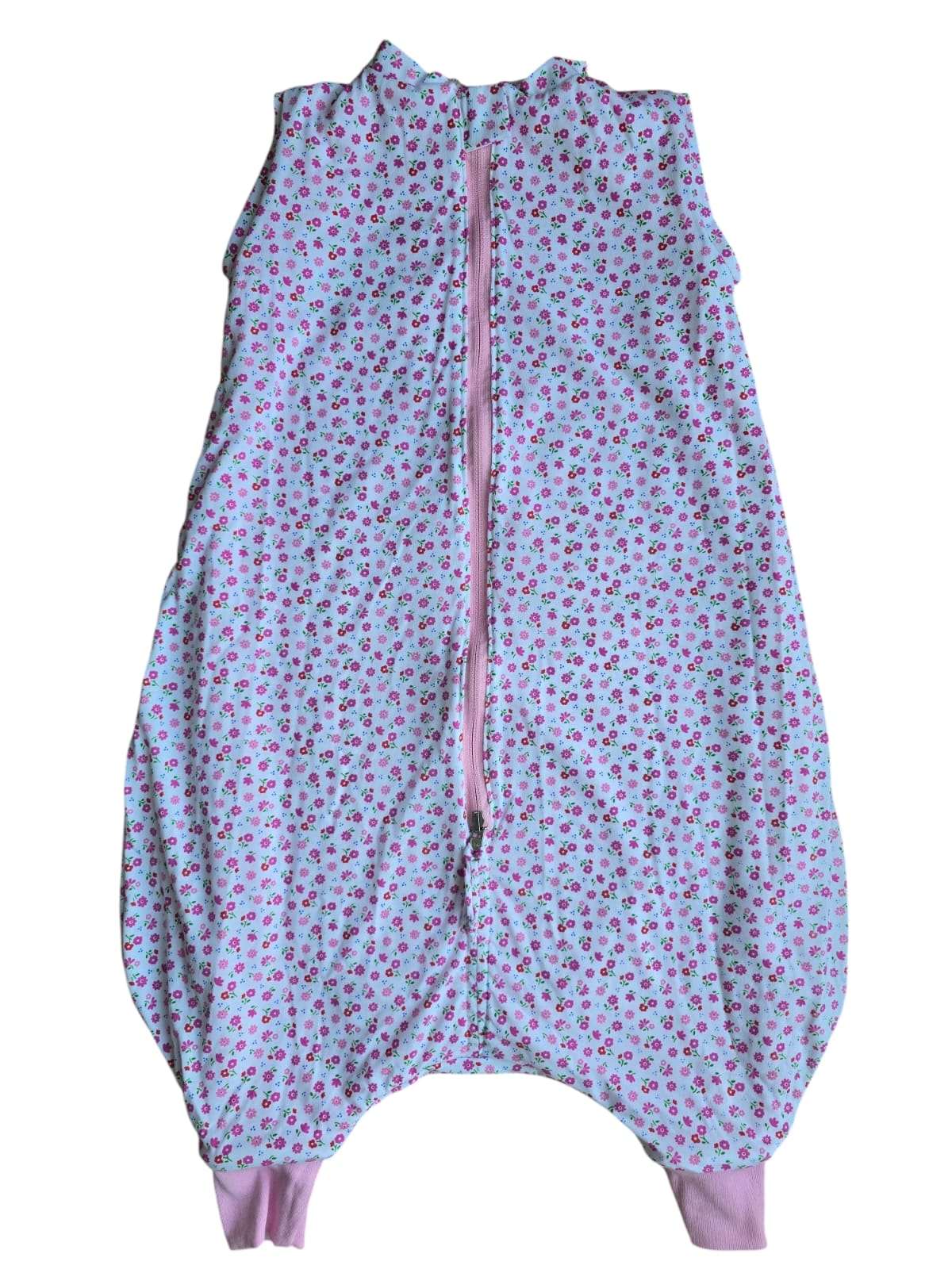 Saquito de dormir reversible de flannel con salida de pies